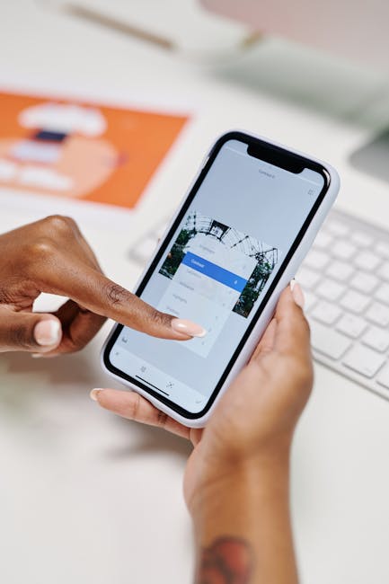 Telefondan canlı yayın hazırlığı