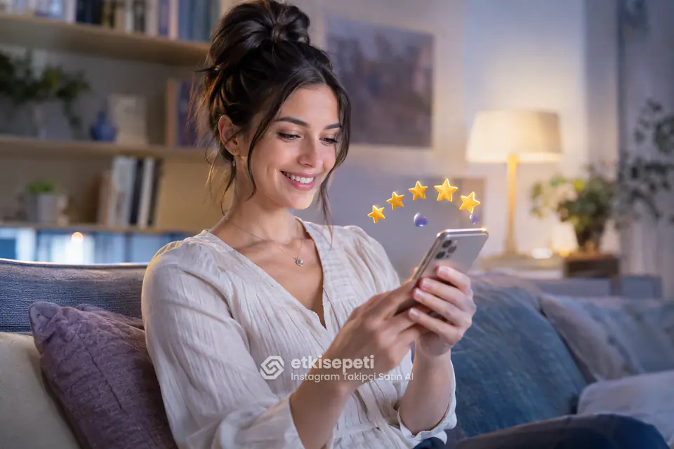 Instagram takipçi hizmetini değerlendiren memnun bir kullanıcı