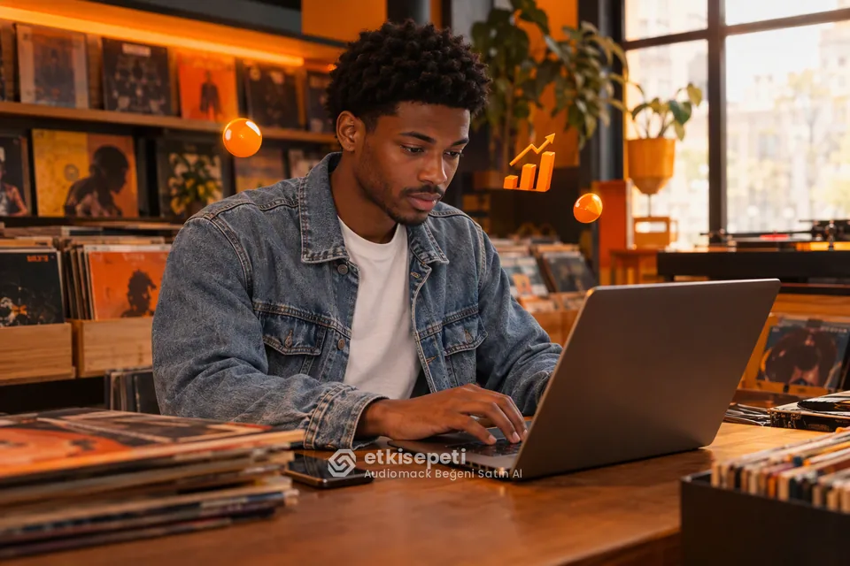 Audiomack Beğeni sayfasında “Hangi Sanatçılar Audiomack Beğeni Kullanıyor?” konusunu anlatan görsel