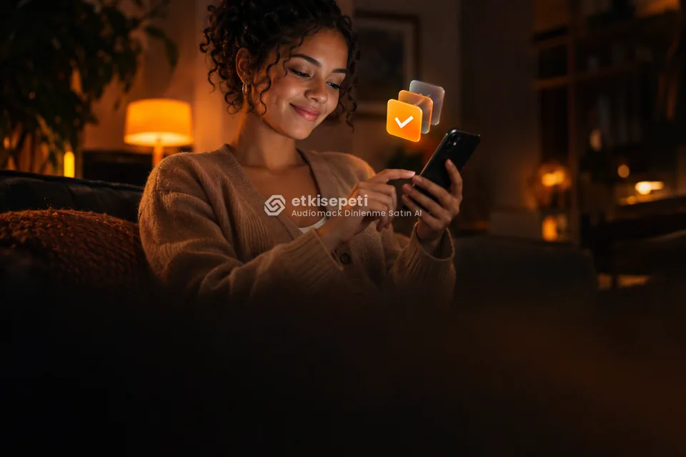 Telefonunda paket ve adet seçen bir kullanıcı