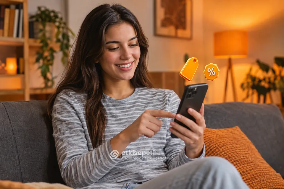 Audiomack Takipçi paket fiyatlarını inceleyen bir kullanıcı
