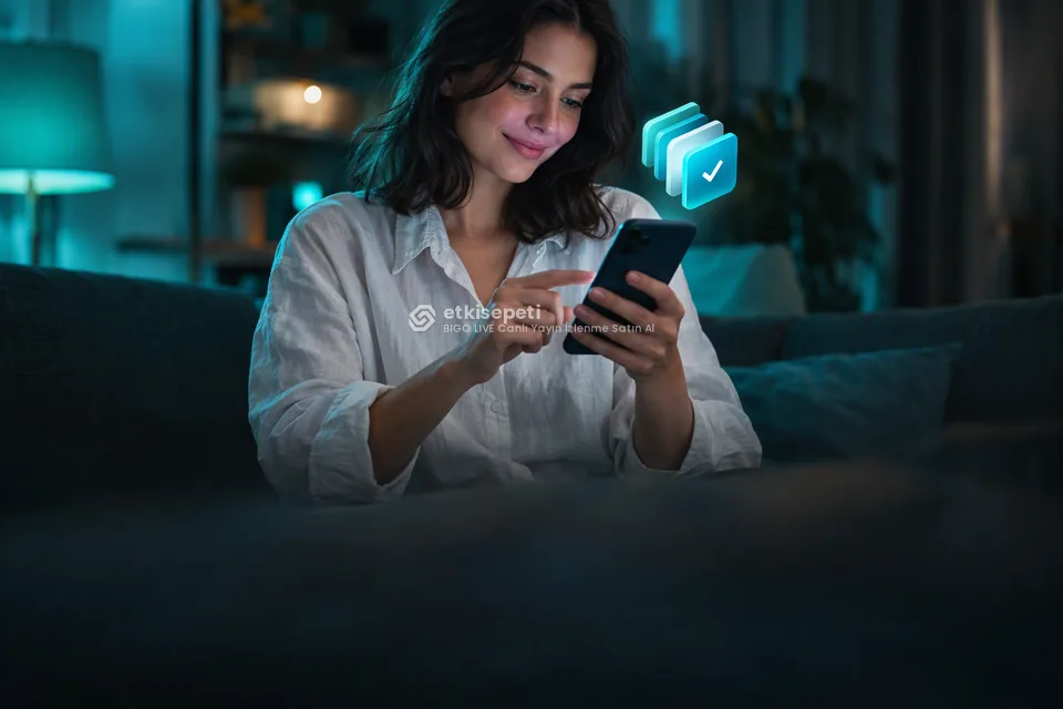 Telefonunda paket ve adet seçen bir kullanıcı
