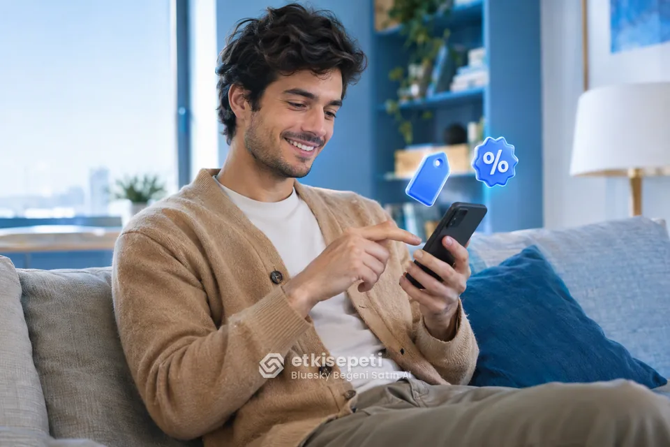 Bluesky Beğeni paket fiyatlarını inceleyen bir kullanıcı