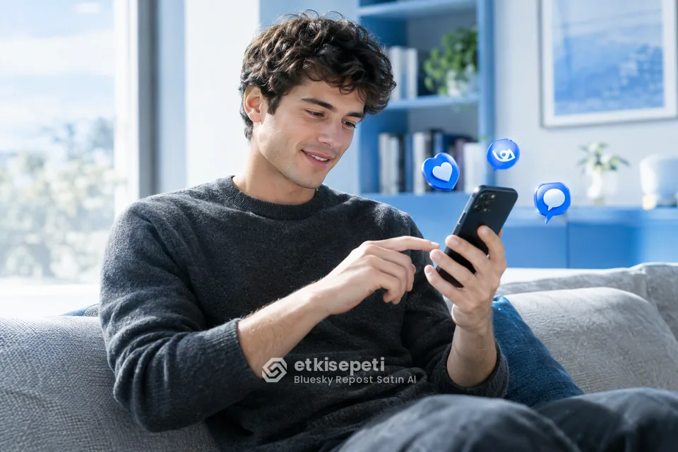 Diğer Bluesky hizmetlerine göz atan bir kullanıcı