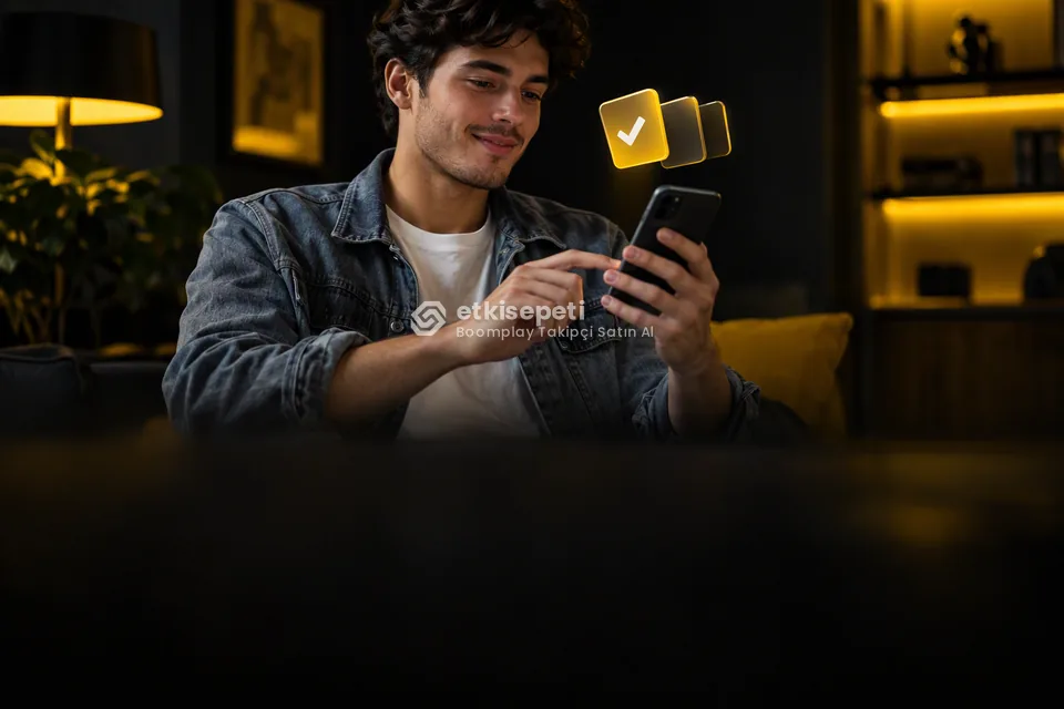 Telefonunda paket ve adet seçen bir kullanıcı