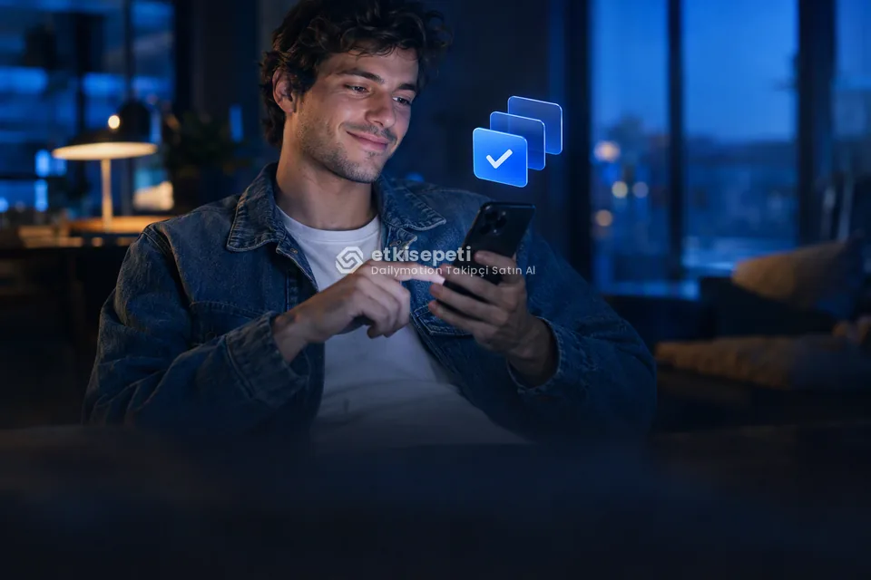 Telefonunda paket ve adet seçen bir kullanıcı