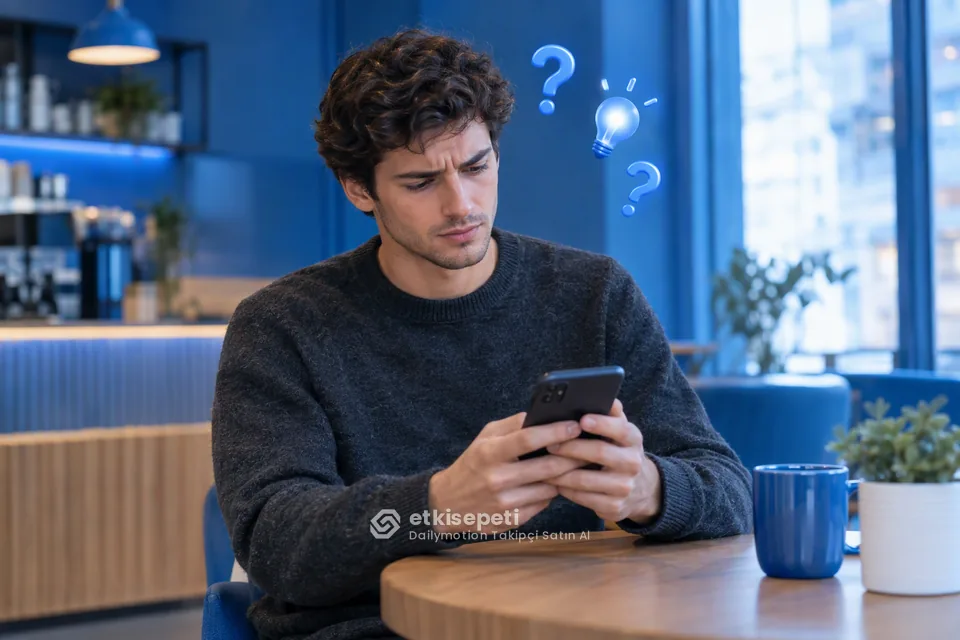 Dailymotion Takipçi satın almadan önce sorularını düşünen bir kullanıcı