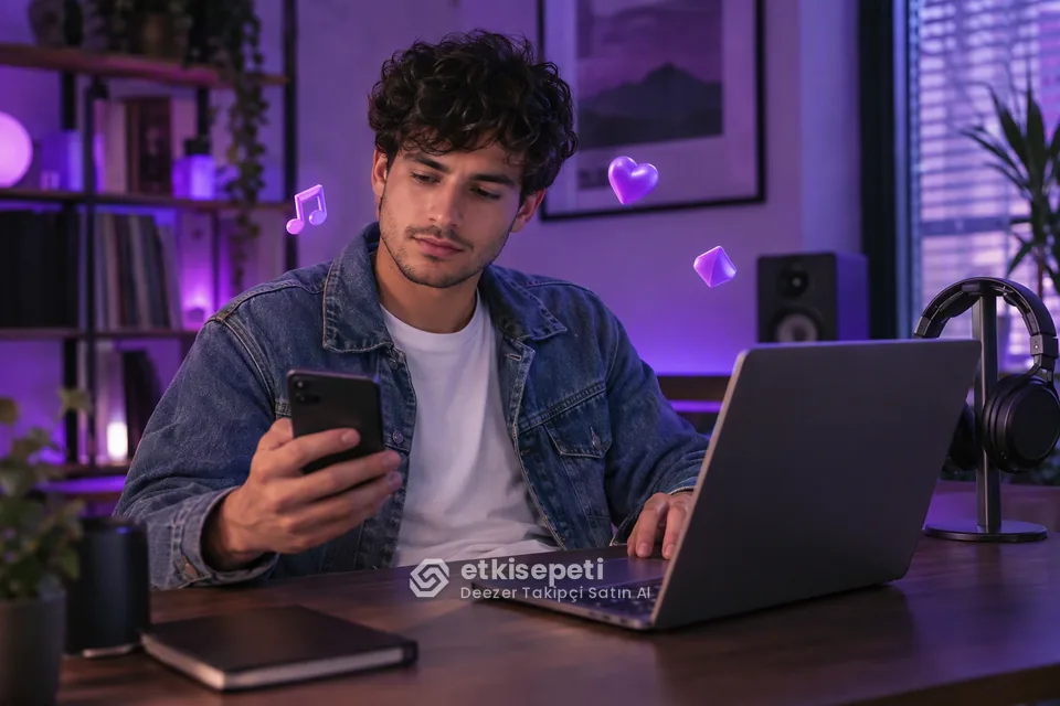 Deezer Takipçi sayfasında “Deezer Takipçi ile Spotify Takipçi Arasındaki Fark” konusunu anlatan görsel