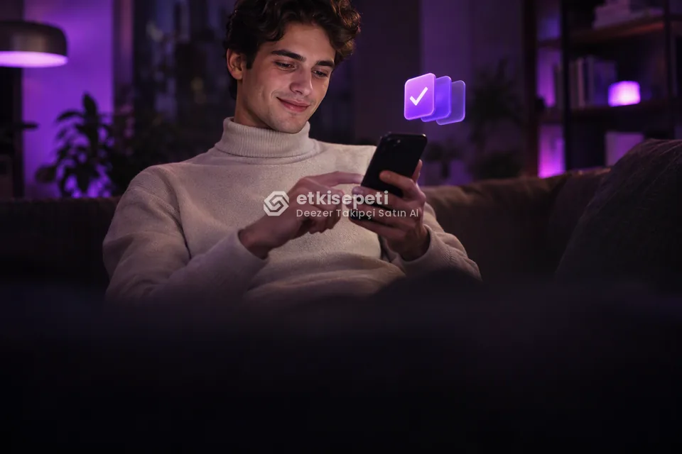 Telefonunda paket ve adet seçen bir kullanıcı