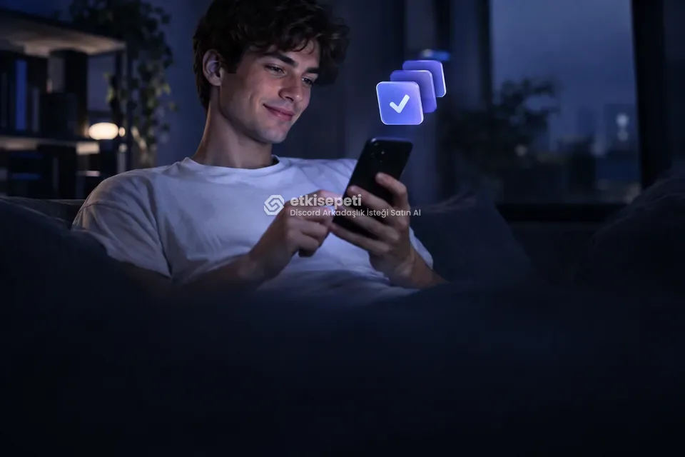 Telefonunda paket ve adet seçen bir kullanıcı