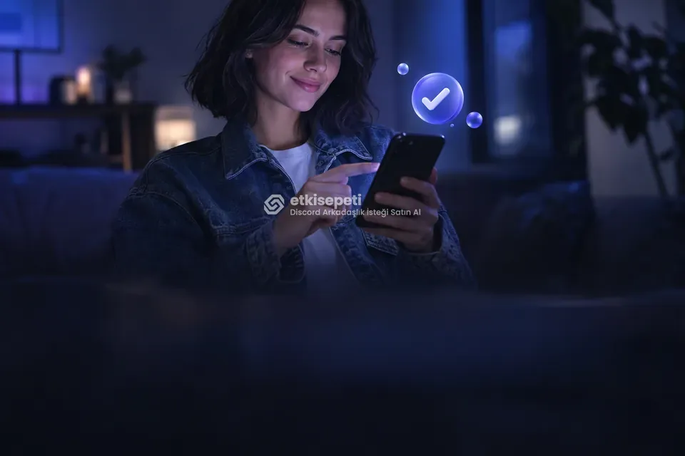 Sipariş adımını tamamlayan bir kullanıcı