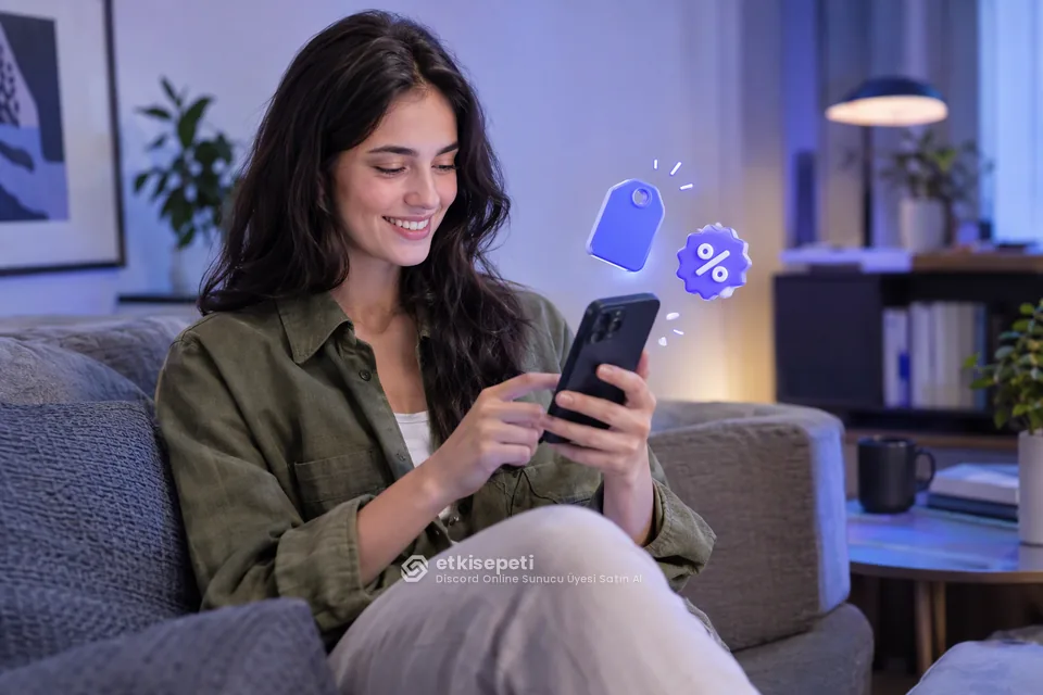 Discord Online Sunucu Üyesi paket fiyatlarını inceleyen bir kullanıcı