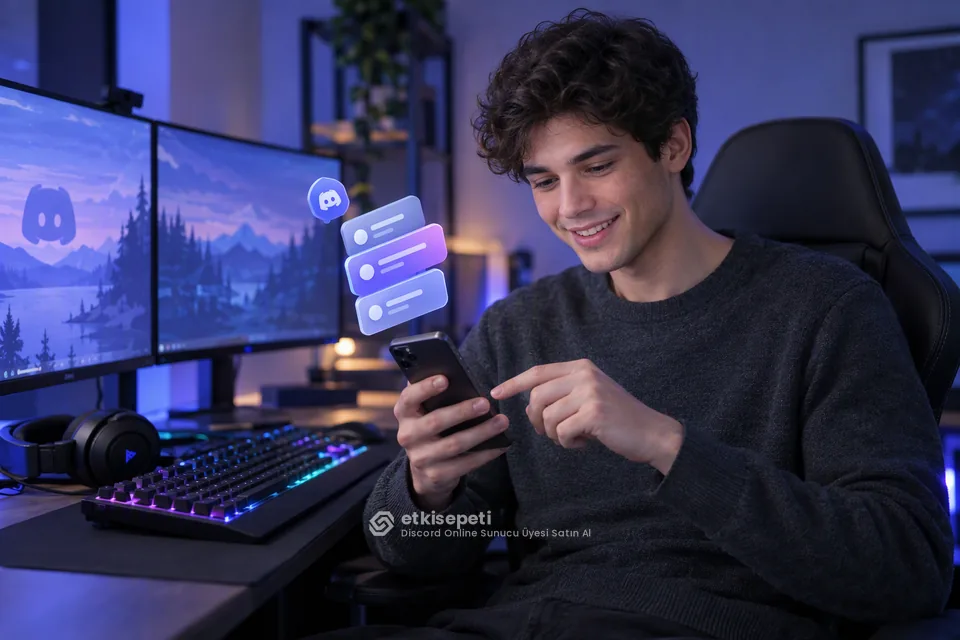 Discord Online Sunucu Üyesi sayfasında “Hangi Sunucular Online Üye Paketi Kullanıyor?” konusunu anlatan görsel
