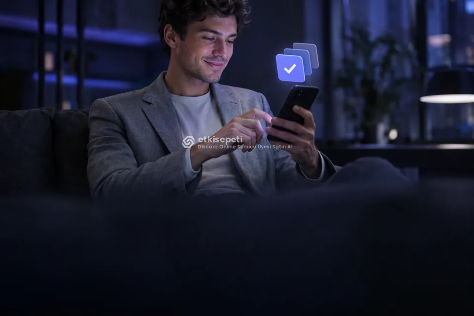 Telefonunda paket ve adet seçen bir kullanıcı