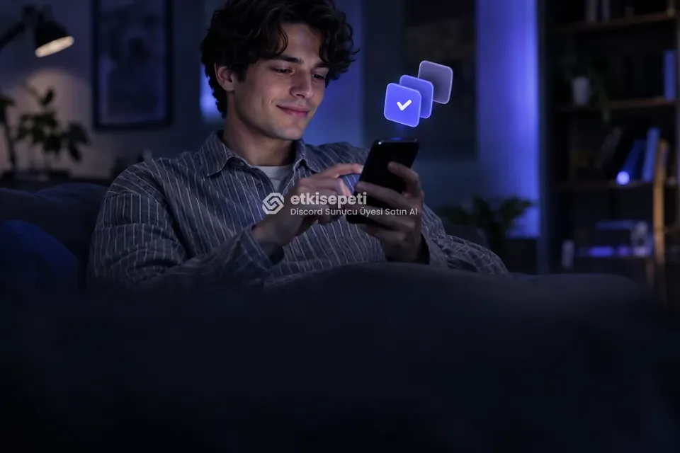 Telefonunda paket ve adet seçen bir kullanıcı