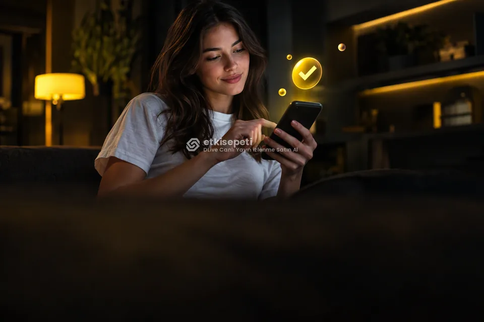 Sipariş adımını tamamlayan bir kullanıcı
