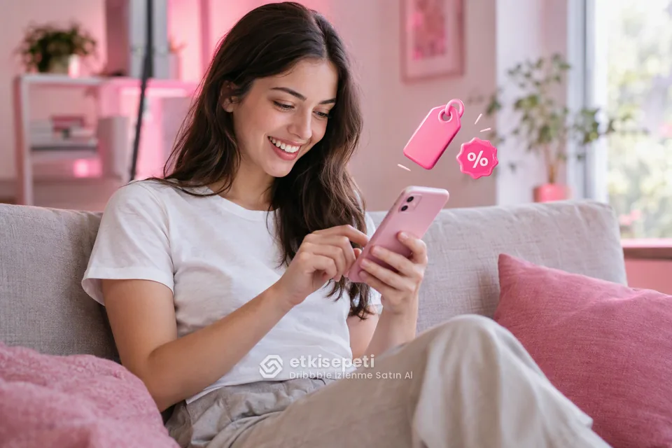 Dribbble İzlenme paket fiyatlarını inceleyen bir kullanıcı