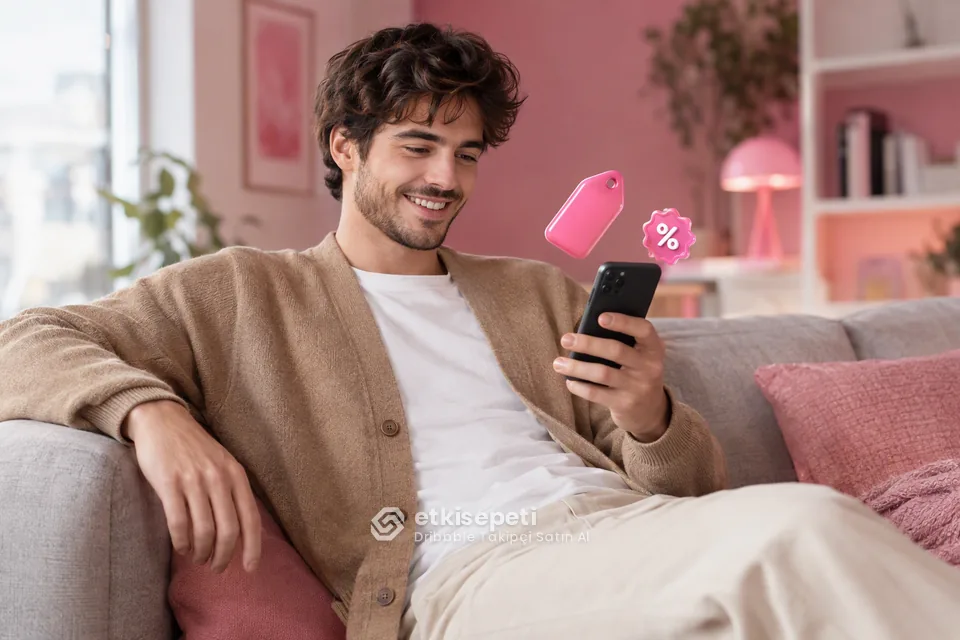 Dribbble Takipçi paket fiyatlarını inceleyen bir kullanıcı