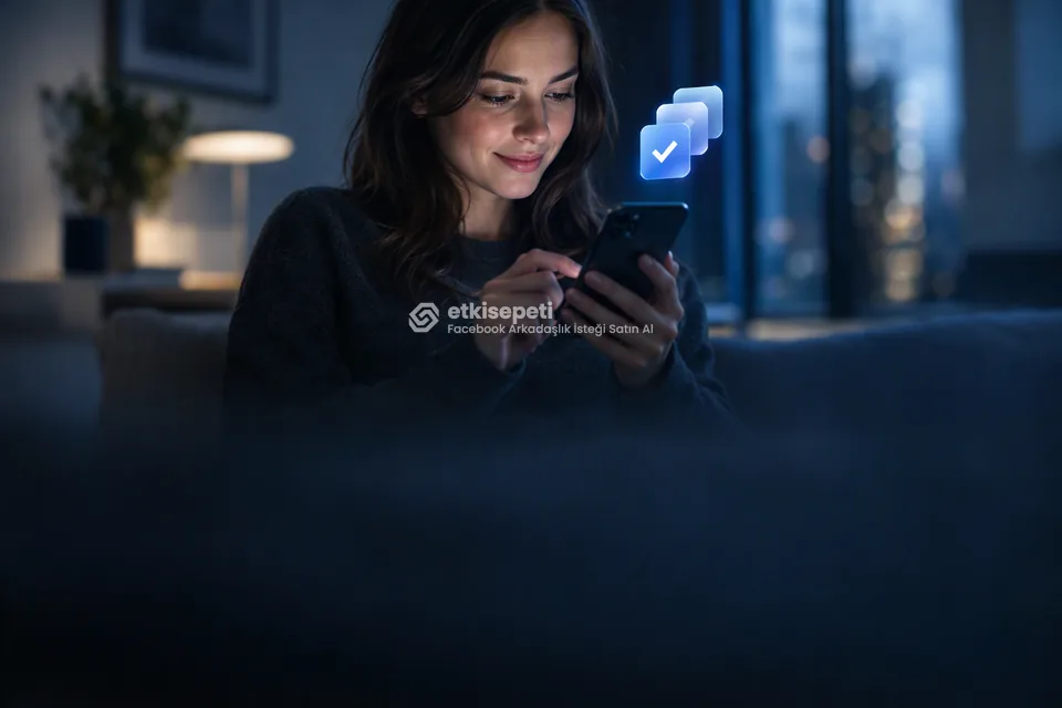 Telefonunda paket ve adet seçen bir kullanıcı