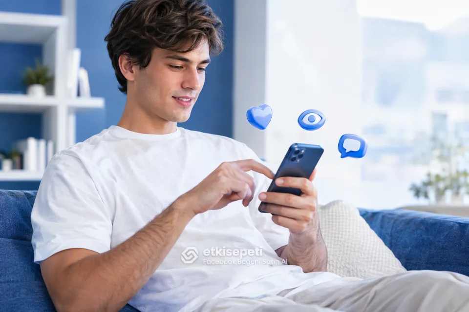 Diğer Facebook hizmetlerine göz atan bir kullanıcı