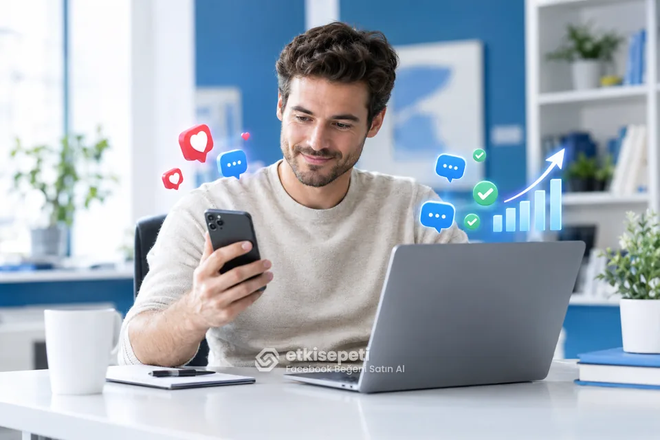 Facebook gönderisinin ilk saatlerinde gelen beğenileri takip eden kullanıcı