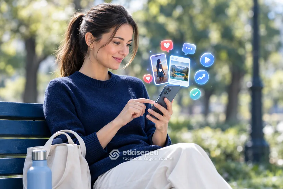 Facebook Beğeni Satın Al için içerik türlerine göre etkileşim görseli