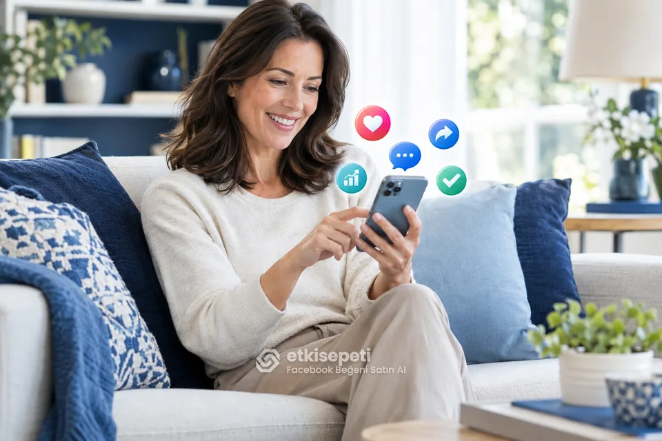 Facebook gönderisinde beğeni, yorum ve paylaşımı birlikte değerlendiren kullanıcılar