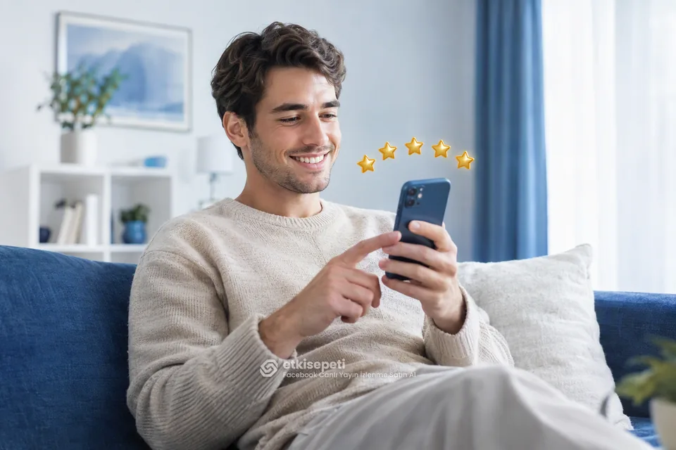 Facebook Canlı Yayın İzlenme hizmetini değerlendiren memnun bir kullanıcı