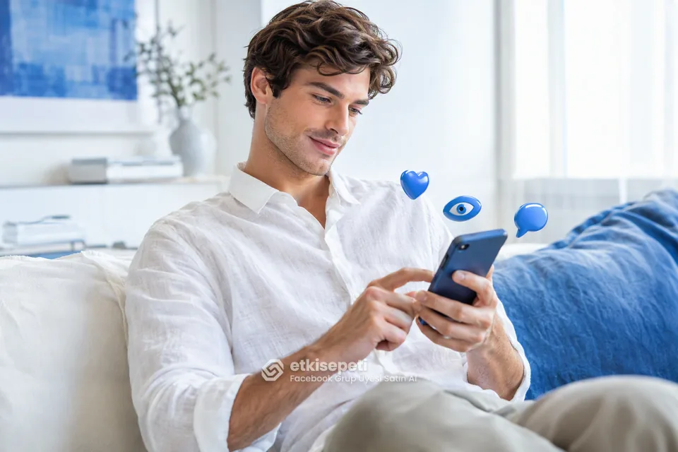 Diğer Facebook hizmetlerine göz atan bir kullanıcı