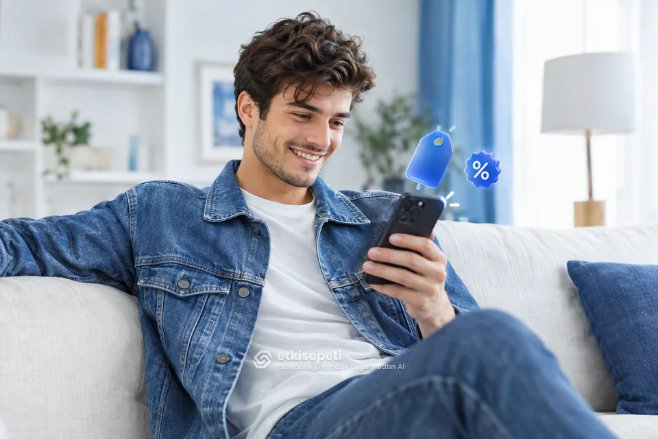 Facebook Otomatik Beğeni paket fiyatlarını inceleyen bir kullanıcı