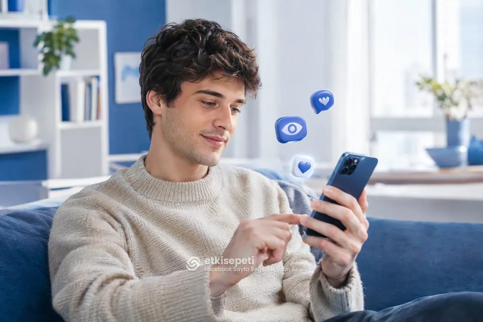 Diğer Facebook hizmetlerine göz atan bir kullanıcı