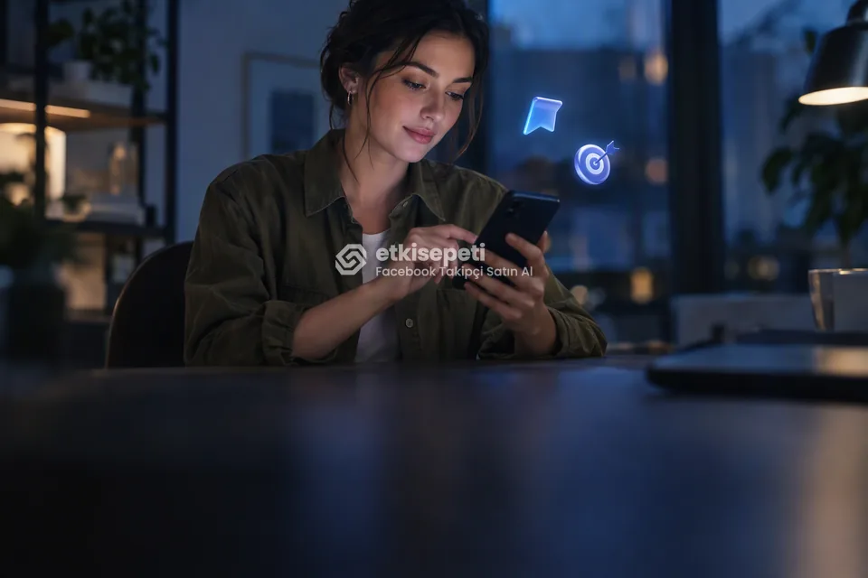 Büyütmek istediği Facebook sayfasını belirleyen bir kullanıcı