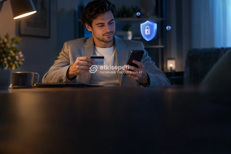 Kart ve telefonla 3D Secure ödeme yapan bir kullanıcı