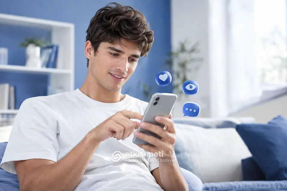 Diğer Facebook hizmetlerine göz atan bir kullanıcı