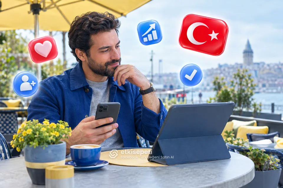 Facebook Türk Beğeni Satın Al ve sayfa beğenisi farkını anlatan görsel