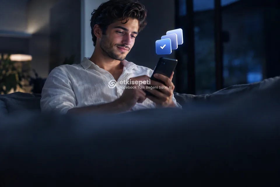 Telefonunda paket ve adet seçen bir kullanıcı