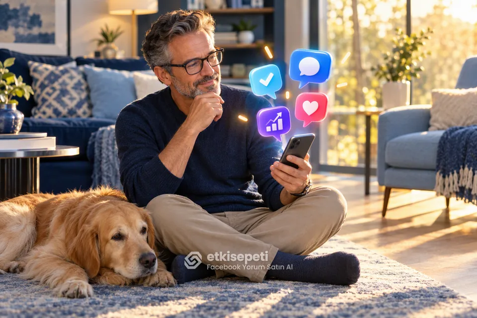Facebook Yorum Satın Al için doğal yorum teması planlama sahnesi