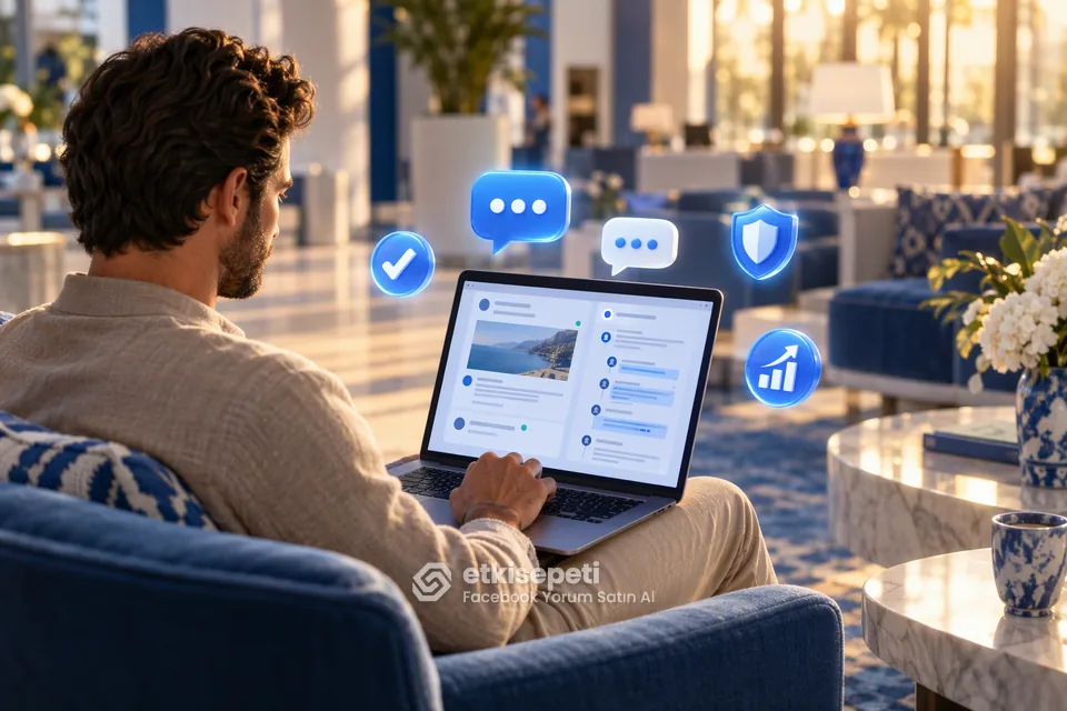 Facebook Yorum Satın Al hizmetinde doğal görünen yorum örnekleri ve kalite beklentisi grafiği