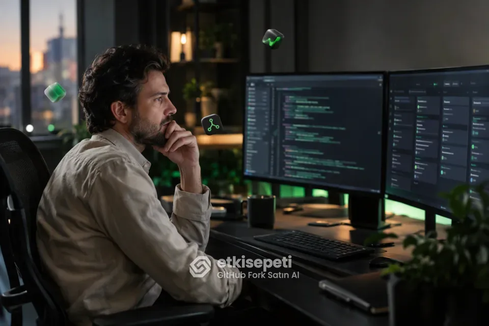 GitHub fork satın al hizmetini açık kaynak projesini duyurmadan önce kullanan bir geliştirici