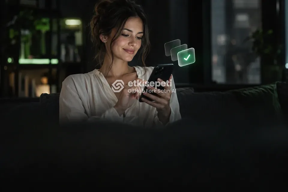Telefonunda paket ve adet seçen bir kullanıcı