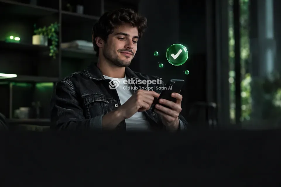 Sipariş adımını tamamlayan bir kullanıcı