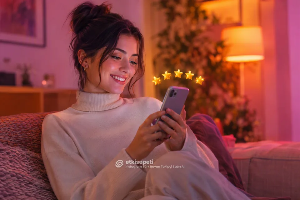 Instagram Türk Bayan Takipçi hizmetini değerlendiren memnun bir kullanıcı
