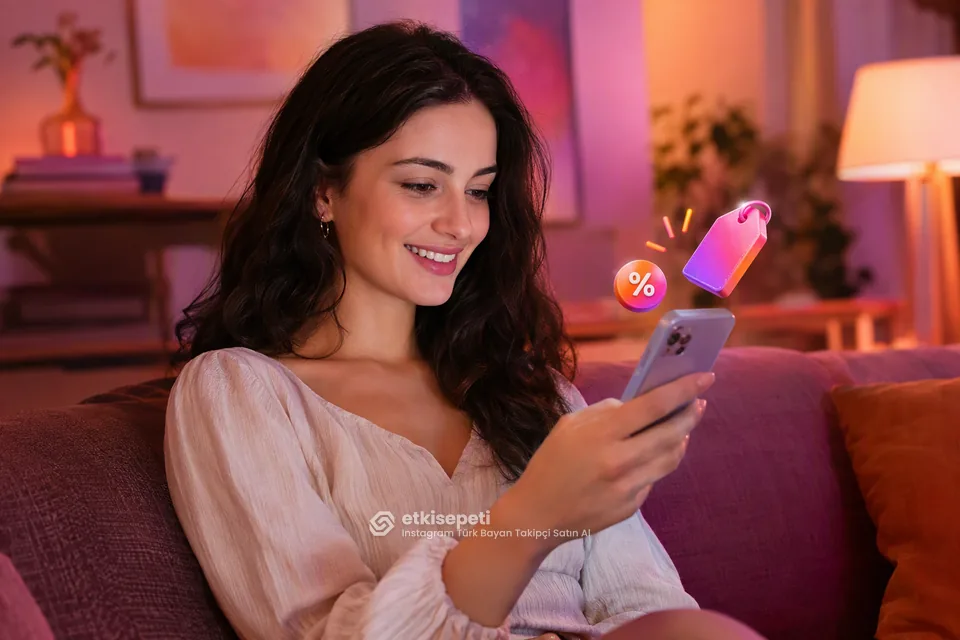 Instagram Türk Bayan Takipçi paket fiyatlarını inceleyen bir kullanıcı