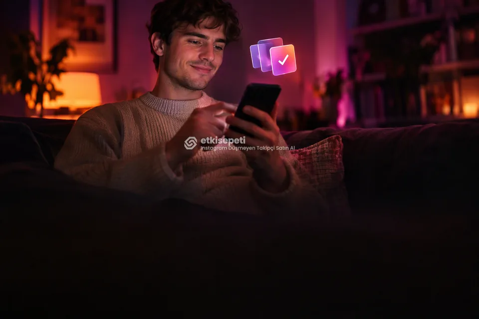 Telefonunda paket ve adet seçen bir kullanıcı