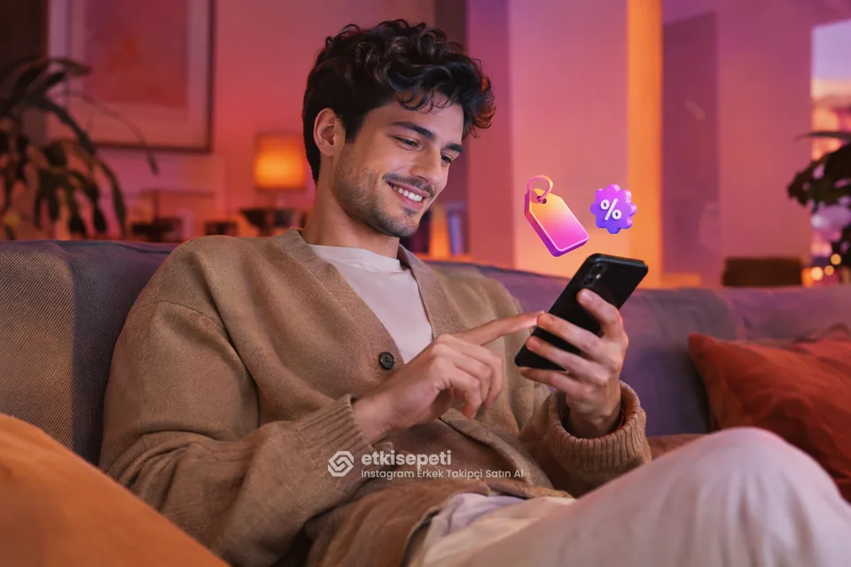 Instagram Erkek Takipçi paket fiyatlarını inceleyen bir kullanıcı