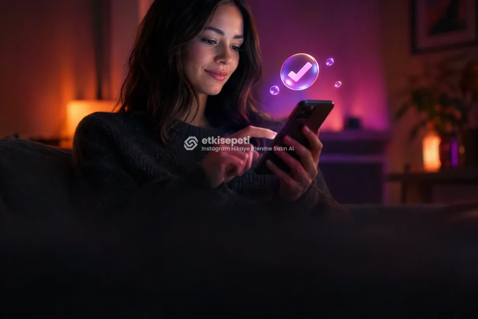 Sipariş adımını tamamlayan bir kullanıcı