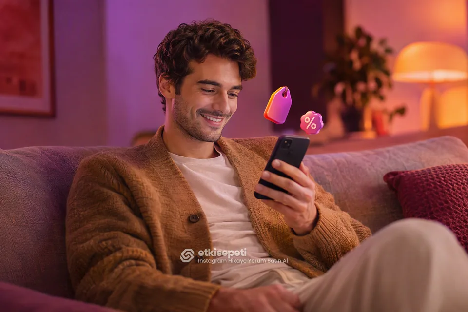 Instagram Hikaye Yorum paket fiyatlarını inceleyen bir kullanıcı