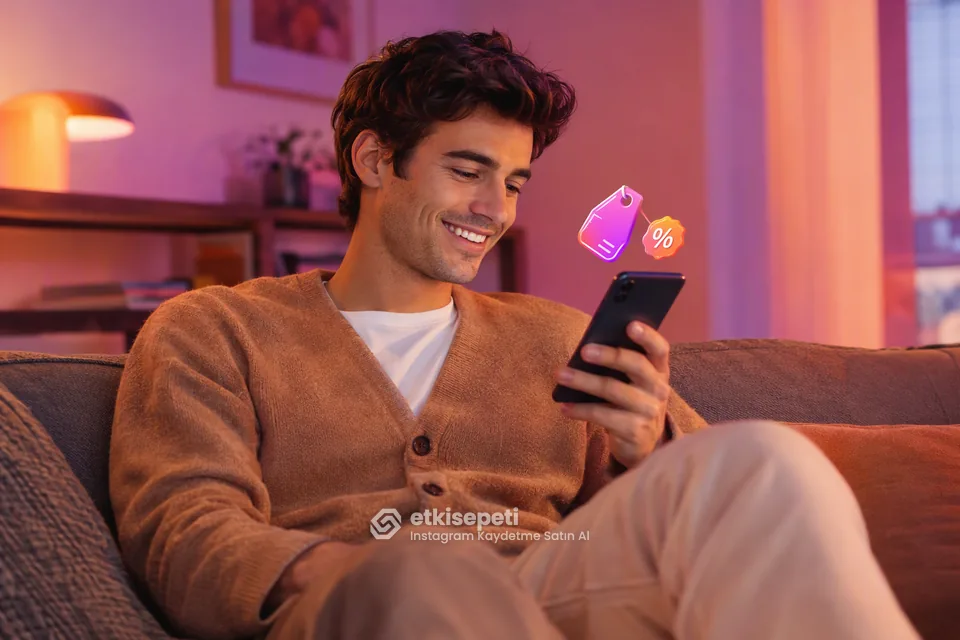 Instagram Kaydetme paket fiyatlarını inceleyen bir kullanıcı