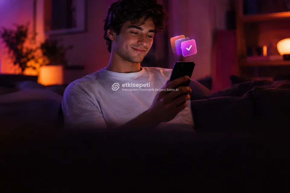 Telefonunda paket ve adet seçen bir kullanıcı