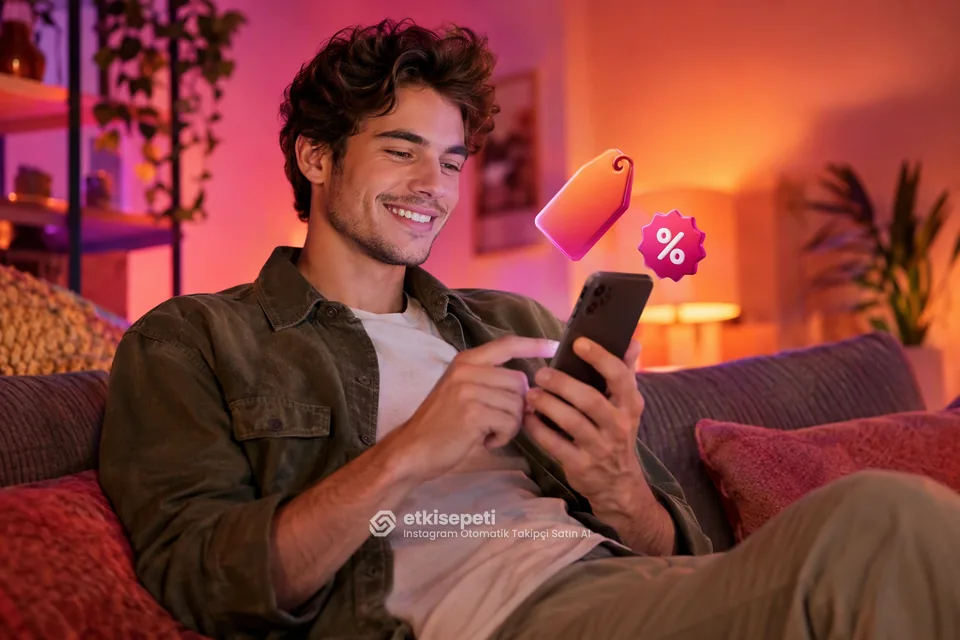 Instagram Otomatik Takipçi paket fiyatlarını inceleyen bir kullanıcı